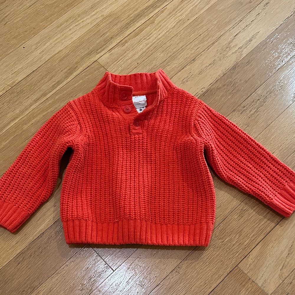 Hanna Andersson Bright Red Knit Sweater